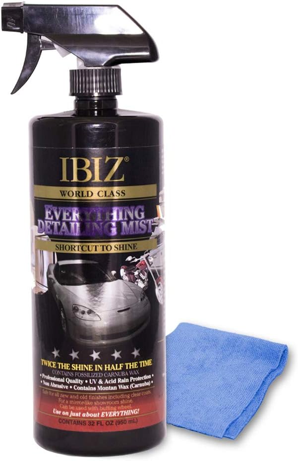 Amazon.com: IBIZ® Quick Detailer - Instant Car Detailing Mist, Car Detailing Spray, Car Wax Spray, Instant Clean Car. : Automotive