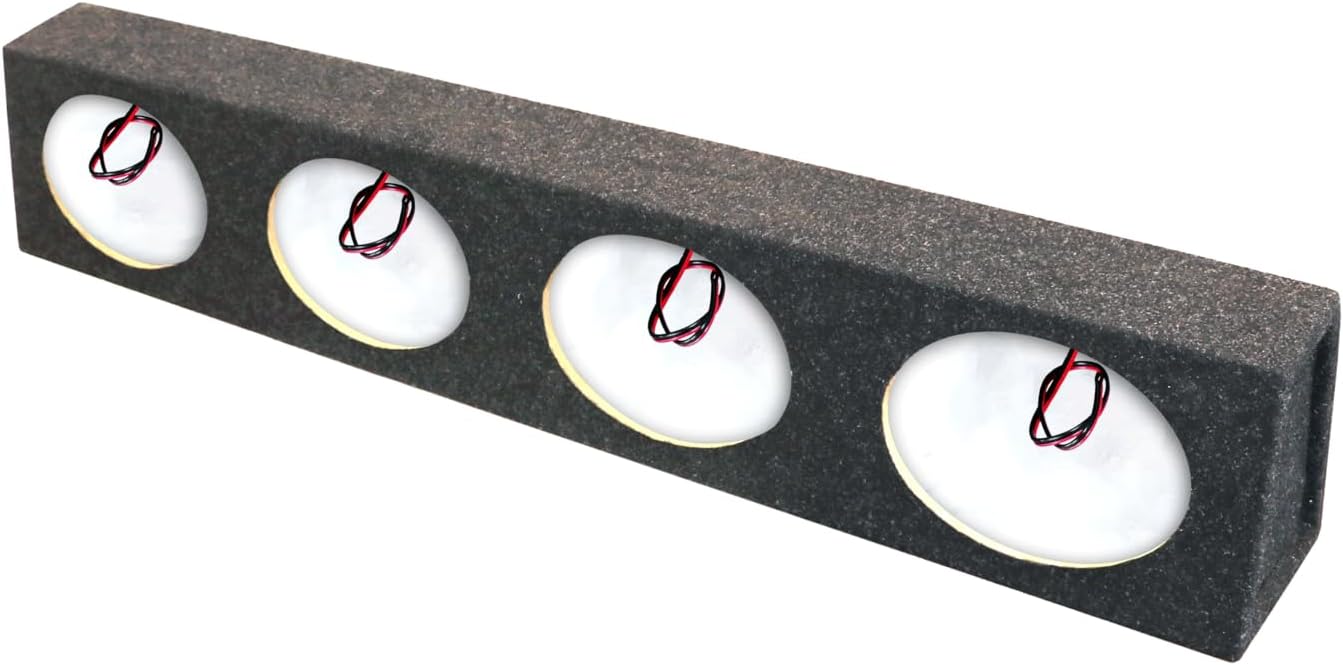Amazon.com : Atrend Bbox Quad 6x9 Unloaded Sealed Speaker Box, Premium MDF Angled Enclosure for Four 6x9 Speakers w/ Pre-Wired Leads & Polyfill, Custom DIY Car Audio for Truck/SUV : Electronics
