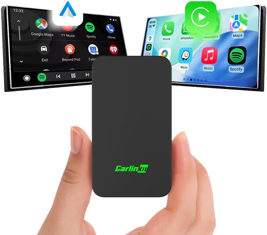 Amazon.com: CarlinKit 5.0 Wireless CarPlay & Android Auto Adapter | 5GHz WiFi | Wired to Wireless | Auto Connect | for OEM Wired Cars : Electronics