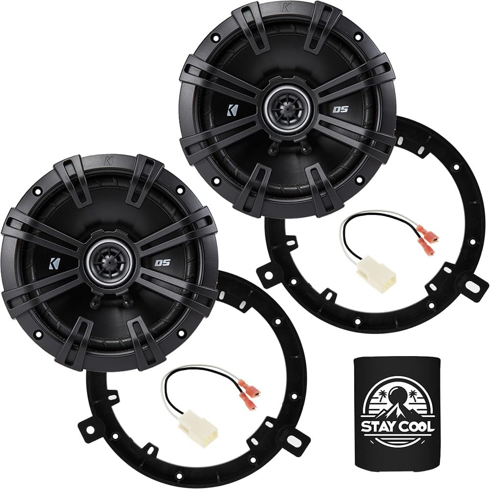 Amazon.com: KICKER Speakers 6.5 inch for Jeep Liberty 2002-2012 Upgrade Kit - Pair of DS Series with Adapters and Harness, Coaxial 6 1/2 Car Audio Front/Rear Door Speaker DSC6504, 43DSC6504 : Electronics